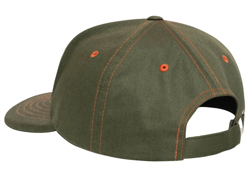 Stussy Mid Depth Service Strapback Deep Olive