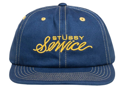 Stussy Mid Depth Service Strapback Navy