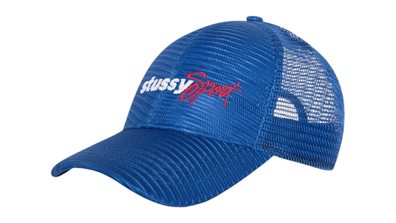 Stussy Mid-Depth Sport Mesh Snapback Blue