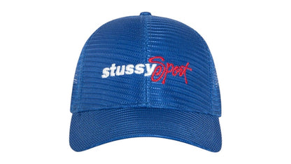 Stussy Mid-Depth Sport Mesh Snapback Blue