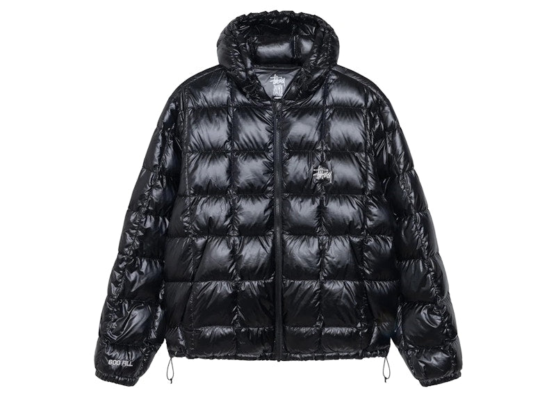 Stussy Midweight Hooded Puffer Black