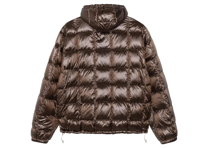 Stussy Midweight Hooded Puffer Brown