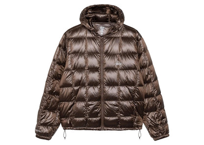 Stussy Midweight Hooded Puffer Brown