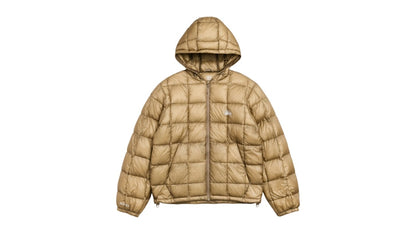 Stussy Midweight Hooded Puffer Jacket Khaki