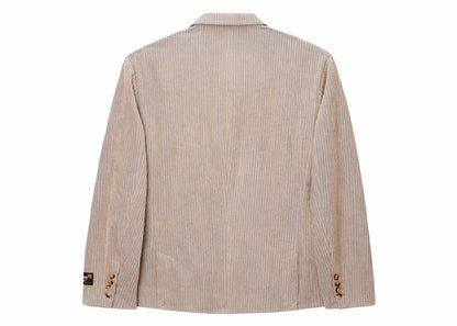 Stussy Mix Wale Corduroy Double-Breasted Blazer Sand