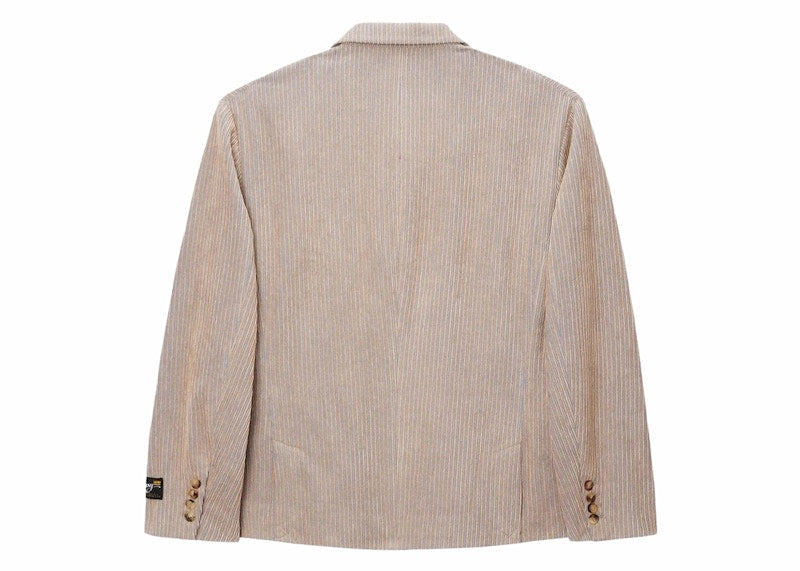 Stussy Mix Wale Corduroy Double-Breasted Blazer Sand