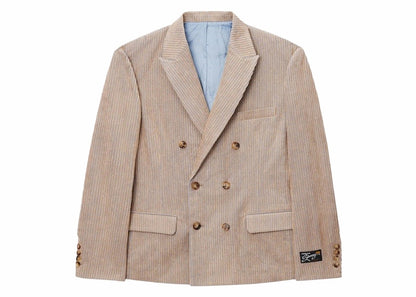 Stussy Mix Wale Corduroy Double-Breasted Blazer Sand
