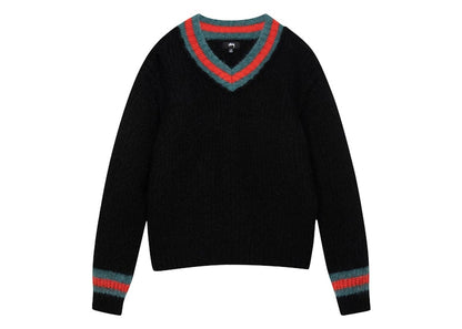 Stussy Mohair Tennis Sweater Black