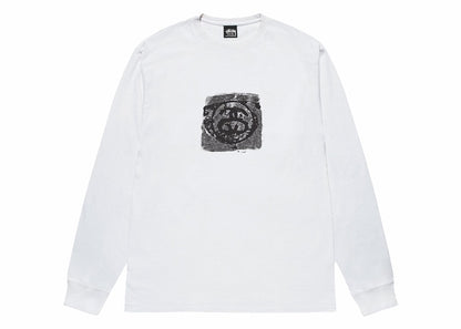 Stussy Mono L/S Tee White