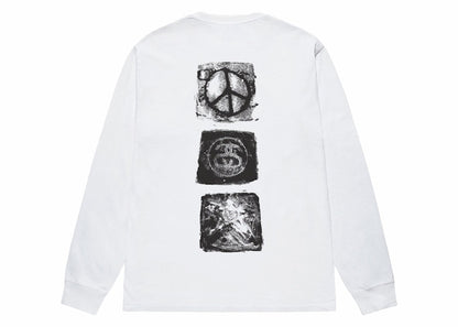 Stussy Mono L/S Tee White