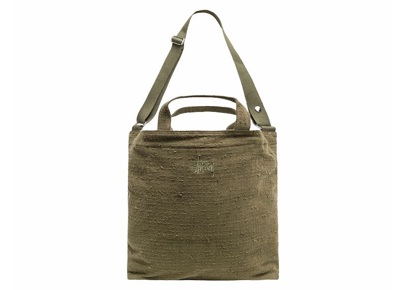 Stussy Needle Punch Crossbody Bag Olive