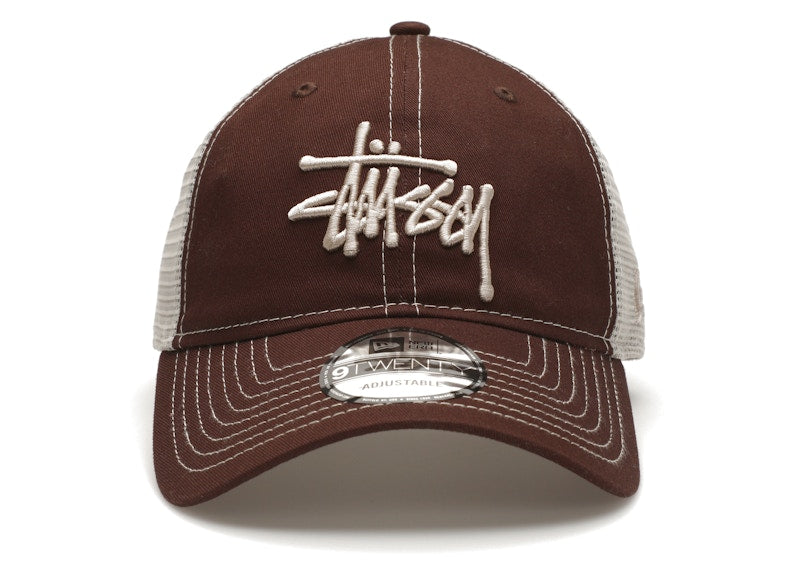 Stussy New Era 9Twenty Basic Trucker Brown