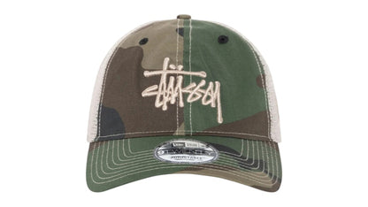Stussy New Era 9Twenty Basic Trucker (SS25) Woodland Camo