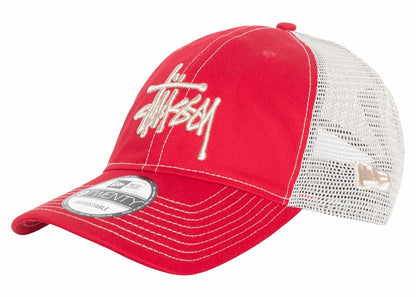 Stussy New Era 9Twenty Basic Trucker Scarlet