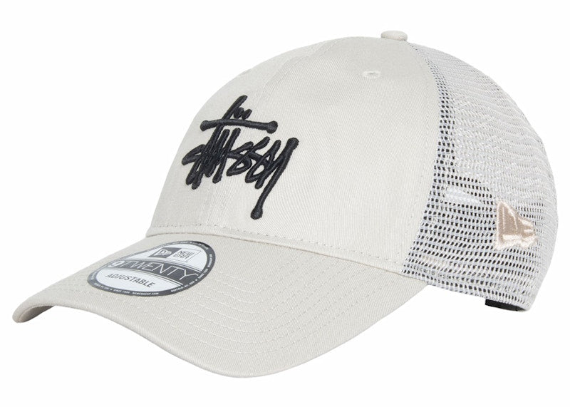 Stussy New Era 9Twenty Basic Trucker Stone