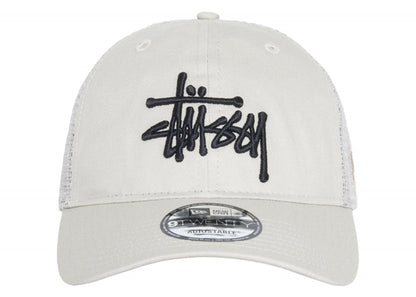 Stussy New Era 9Twenty Basic Trucker Stone