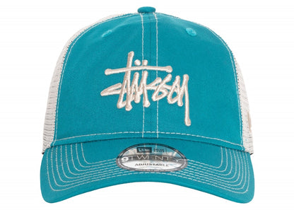 Stussy New Era 9Twenty Basic Trucker Teal