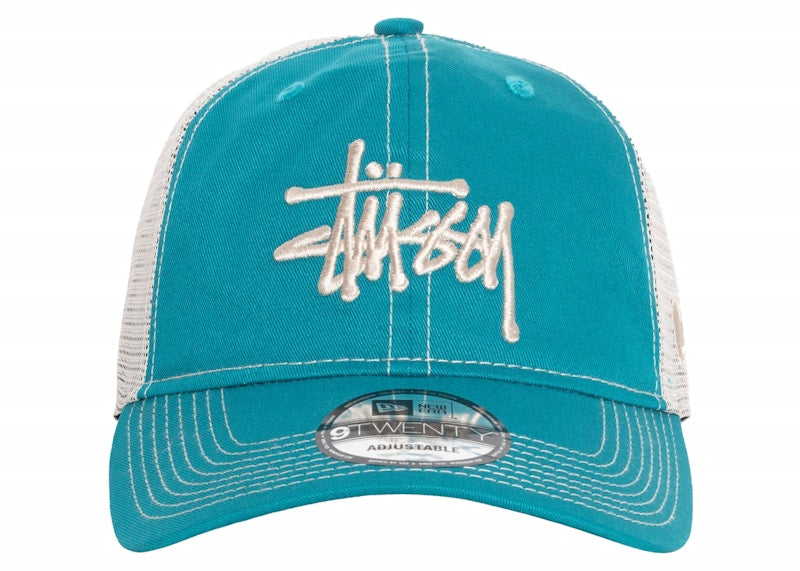 Stussy New Era 9Twenty Basic Trucker Teal