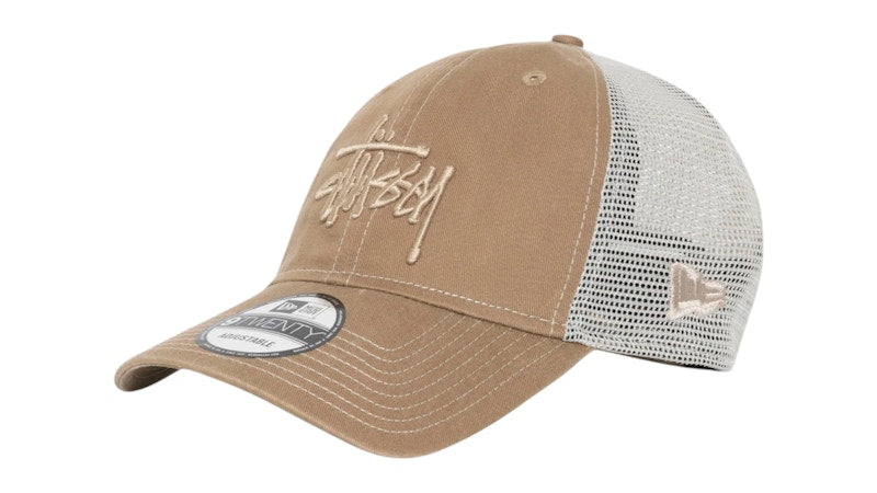 Stussy New Era 9Twenty Tonal Basic Trucker Khaki