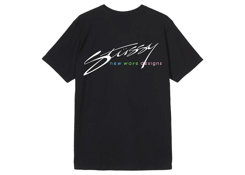 Stussy New Wave Designs Tee Black