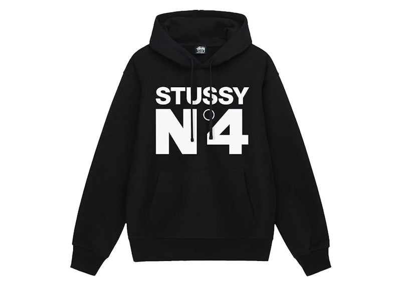 Stussy No.4 Hoodie Black
