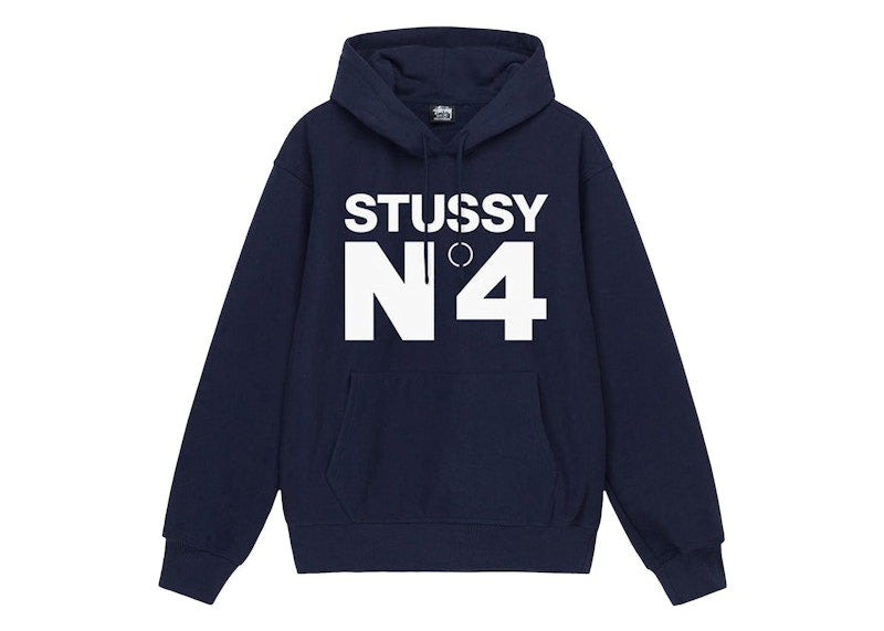 Stussy No.4 Hoodie Navy