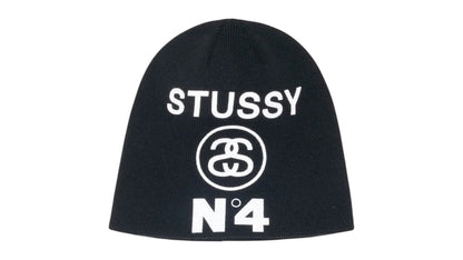 Stussy Number 4 Skullcap Beanie Black
