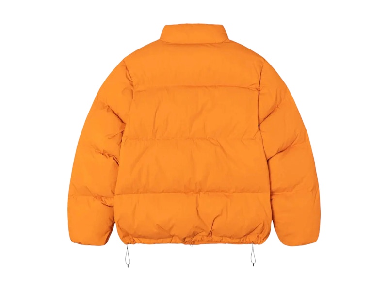 Stussy Nylon Down Puffer Jacket Orange