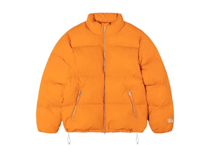 Stussy Nylon Down Puffer Jacket Orange