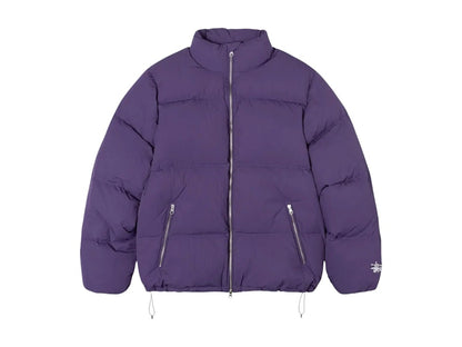 Stussy Nylon Down Puffer Jacket Purple