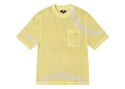 Stussy O'Dyed Mesh Crew Tee Tie Dye/Yellow
