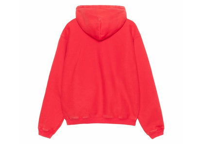 Stussy Outline Zip Hoodie Red
