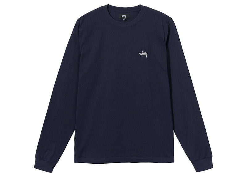 Stussy Overdyed L/S Tee Navy