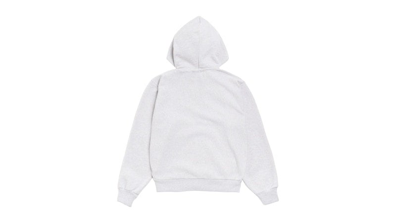 Stussy Patch Zip Knit Hoodie Ash Heather