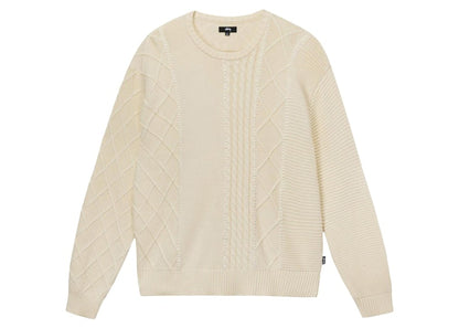 Stussy Patchwork Sweater Natural