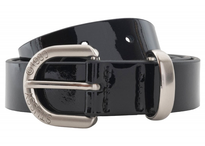 Stussy Patent Leather Belt Black