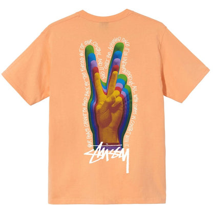Stussy Peace Sign T-shirt Peach