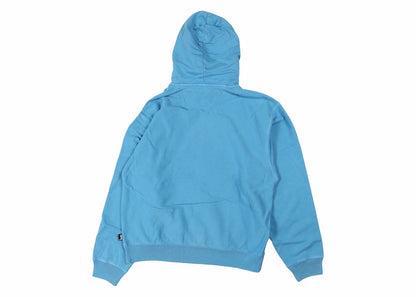 Stussy Pigment Dyed Fleece Hoodie Blue