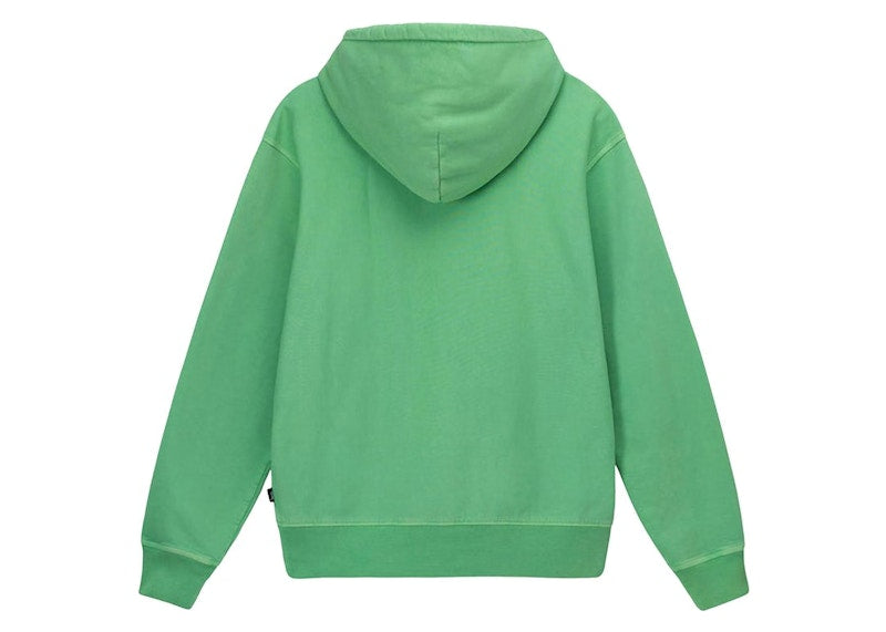 Stussy Pigment Dyed Fleece Hoodie Green