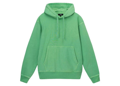 Stussy Pigment Dyed Fleece Hoodie Green
