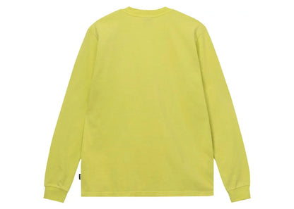 Stussy Pigment Dyed Long-Sleeve Crew Top Yellow