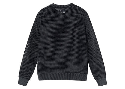 Stussy Pigment Dyed Loose Gauge Sweater Black