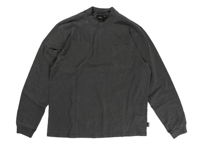 Stussy Pigment Dyed Mock Neck Washed Black