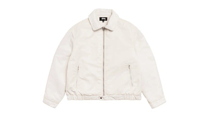 Stussy Pile Lined Zip Jacket Bone