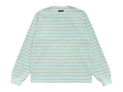 Stussy Pin Striped Rugby Blue