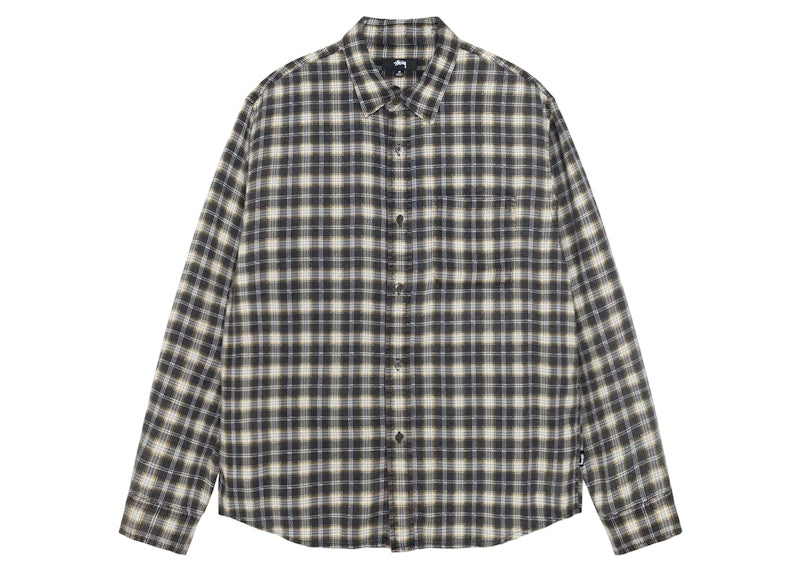 Stussy Plaid Matthew Printed Shirt Black