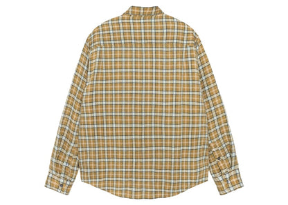 Stussy Plaid Matthew Printed Shirt Gold