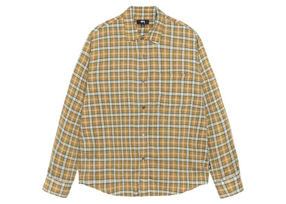 Stussy Plaid Matthew Printed Shirt Gold