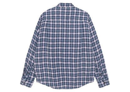 Stussy Plaid Matthew Printed Shirt Navy