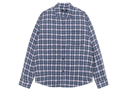 Stussy Plaid Matthew Printed Shirt Navy